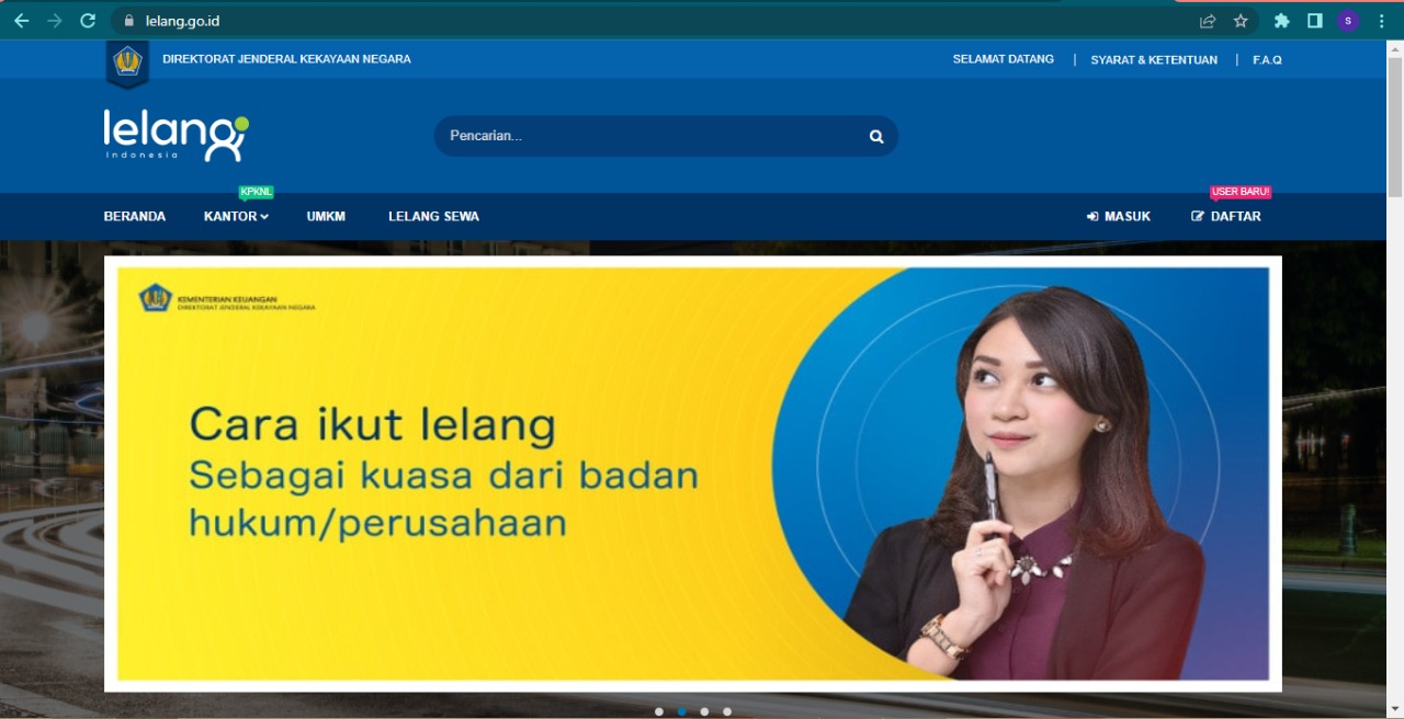 web lelang